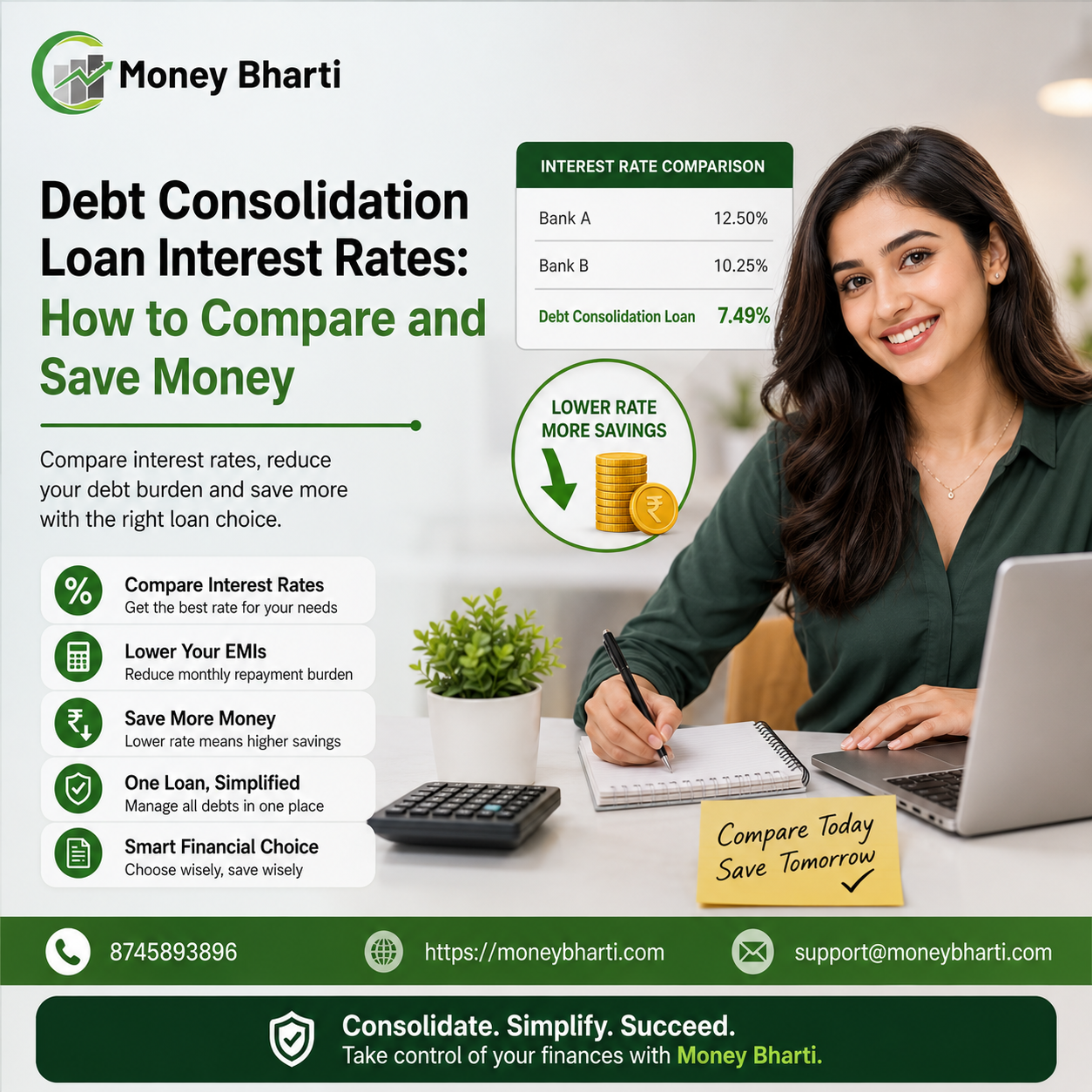Debt Consolidation Loan Interest Rates: How to Compare and Save Money