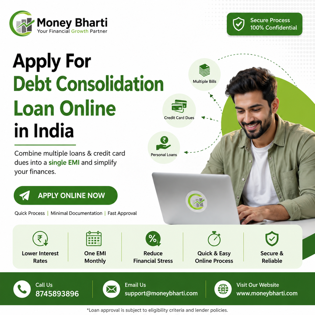 Apply For Debt Consolidation Loan Online in India