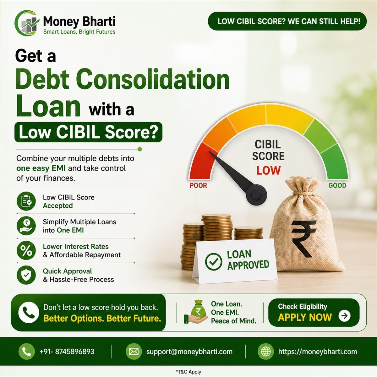 Can You Get a Debt Consolidation Loan with a Low CIBIL Score?
