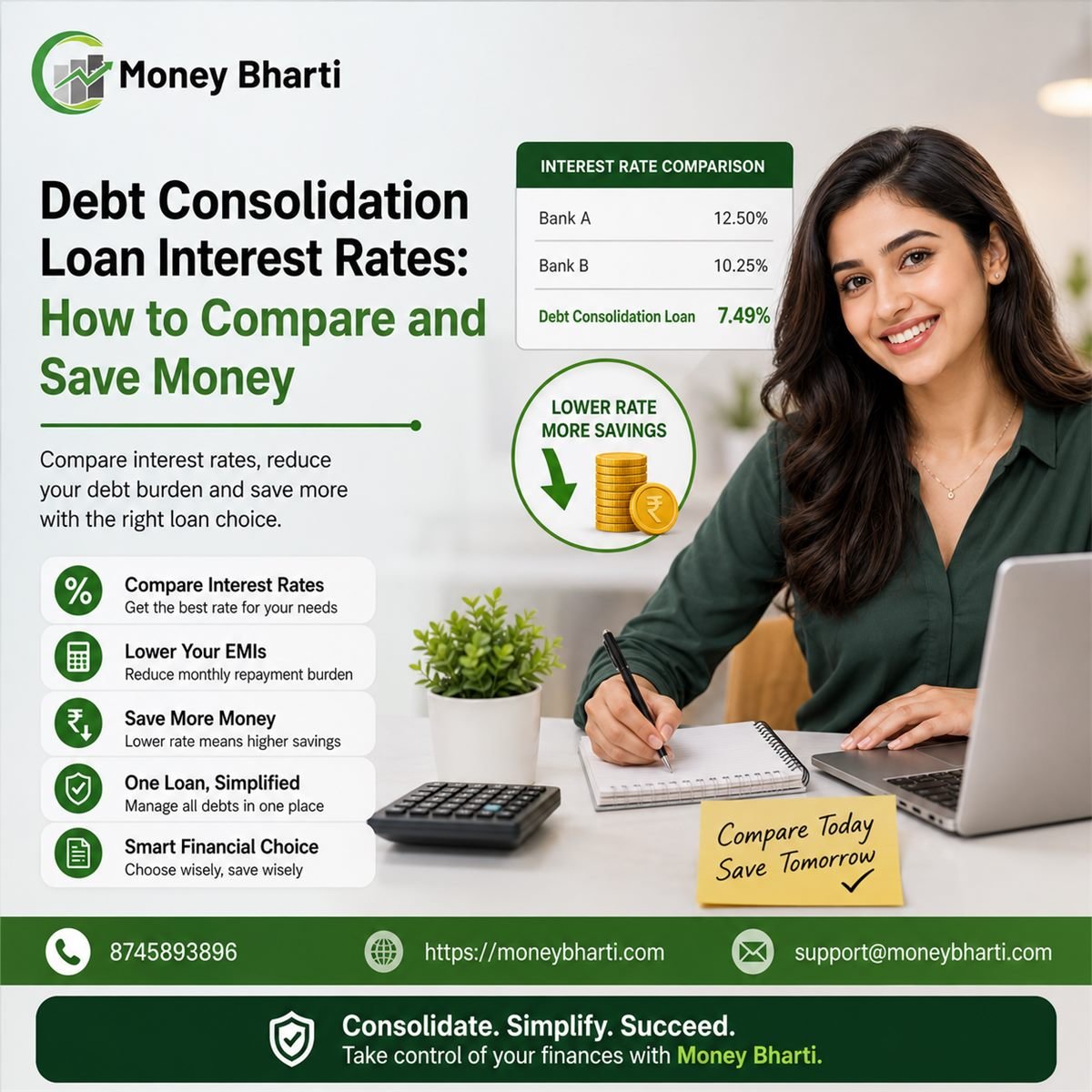Debt Consolidation Loan Interest Rates: How to Compare and Save Money