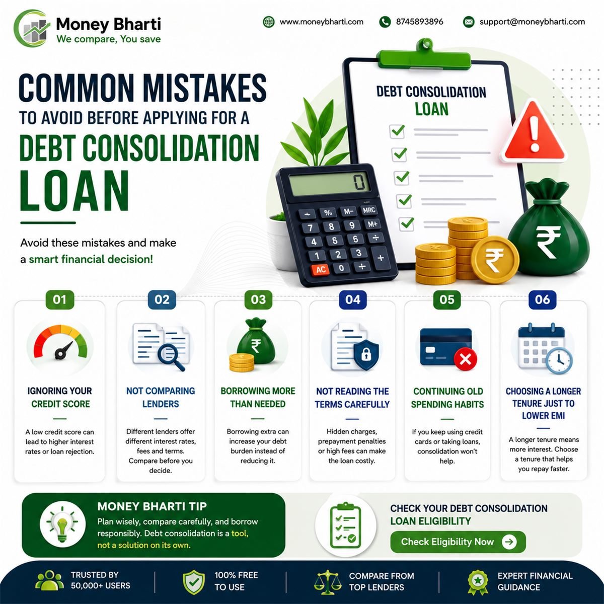 Common Mistakes to Avoid Before Applying for a Debt Consolidation Loan