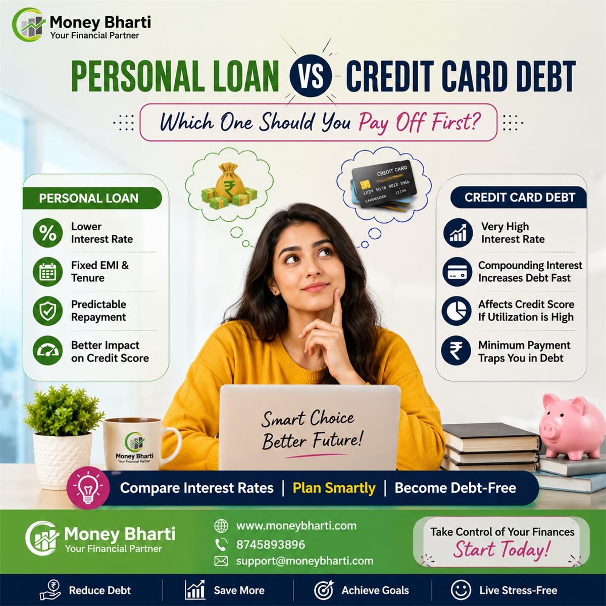 Personal Loan vs Credit Card Debt: Which One Should You Pay Off First?