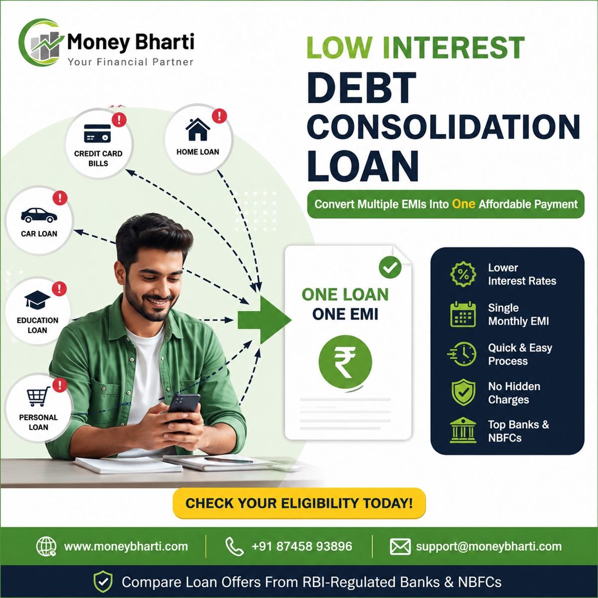 Low Interest Debt Consolidation: A Practical Guide for Indian Borrowers