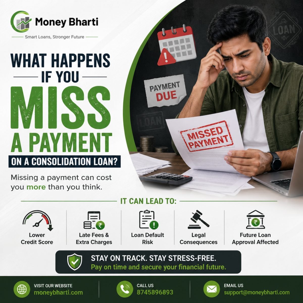 What Happens If You Miss a Payment on a Consolidation Loan?