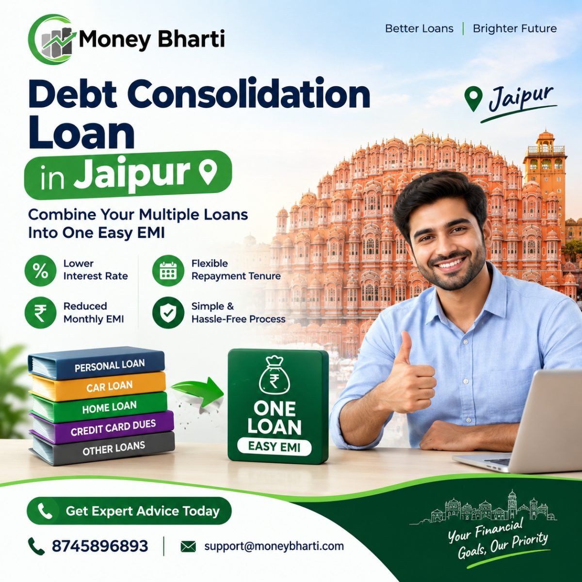 Debt Consolidation Loan in Jaipur: The Complete Guide to Getting Out of Multiple EMIs (2026)