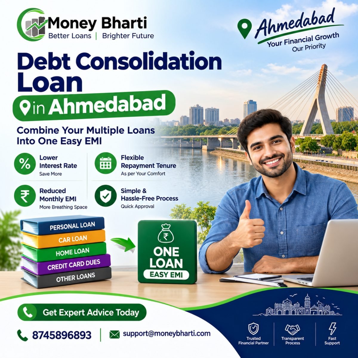 How to Clear Multiple Loans in Ahmedabad with a Single EMI: A Practical Guide to Debt Consolidation (2026)