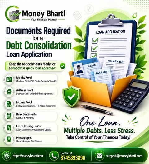 Documents Required for a Debt Consolidation Loan Application
