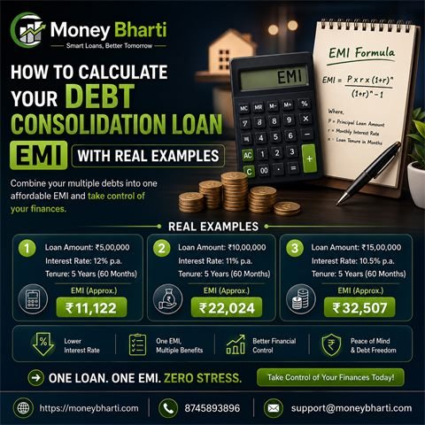 How to Calculate Your Debt Consolidation Loan EMI with Real Examples